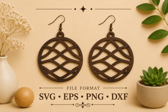 Celtic Knot Earrings SVG: Elegant Design for Crafters