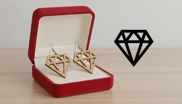Create Bold Geometric Jewelry with This Laser Cut Earring Design
