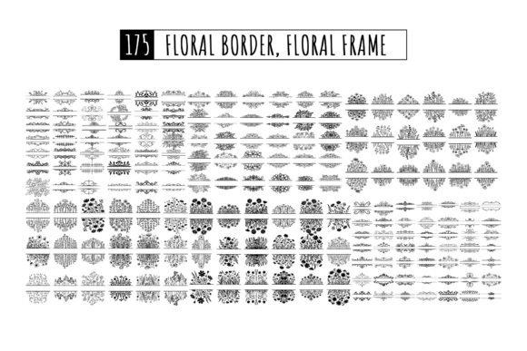 Elegant Floral Border Svg & Frame Bundle for Designs