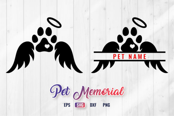 Honoring Companions with Angel Wings Silhouettes