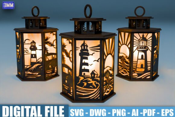 Lighthouse Lantern SVG: A Beacon of Coastal Design