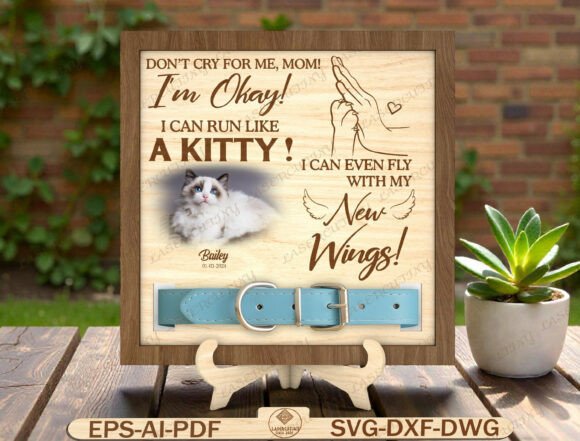 Pet Memorial Collar Frame Laser Cut: A Digital Design for Cherished Tributes