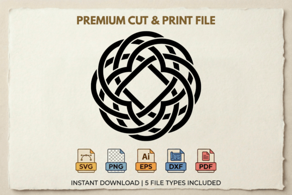 Solid Celtic Circle Knot for Heavy-Duty Crafting