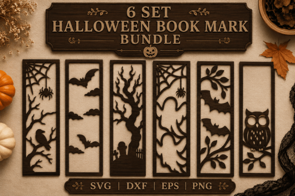 Spooky Crafts Made Simple: Your Halloween Bookmark Bundle SVG