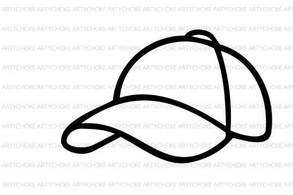 Tennis Cap Doodle Clipart for Creative Designs