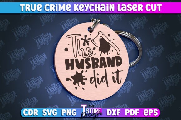 True Crime Keychain: Detective & CNC Design Files