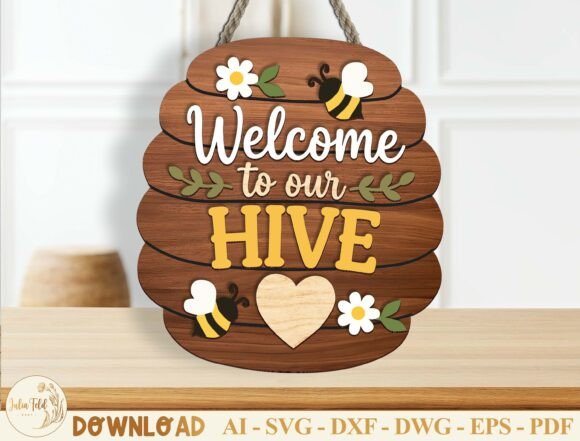 Welcome to Our Hive: A Charming Laser Cut Design