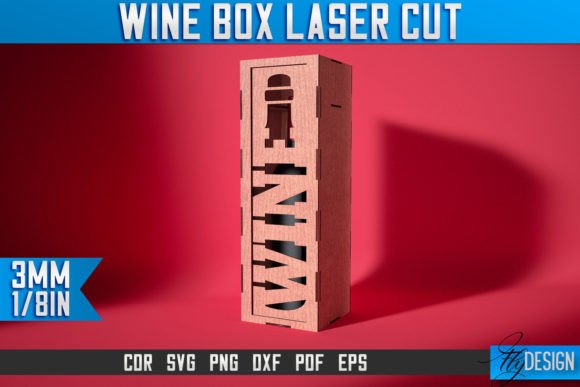 Wine Box Laser Cut SVG | Gift Wine Box